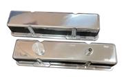 Kevko Polished Cast Aluminum Breather/Evac Valve Cover Set