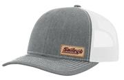 Smiley's Adjustable Trucker Hat, Grey/White