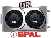 Remote Mount 12 X 20 Parallel Flow Condenser W/ Dual Spal PUSHER Fans 24V
