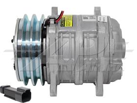 Alternative Seltec Compressor TM-08 - 127mm, 2 Groove Clutch, 12V