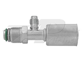 Straight # 10 Male O-Ring w/R12 Port