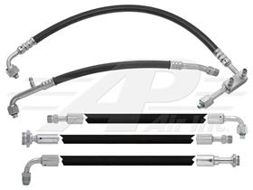 5 Piece Cab Only Hose Kit, All Rubber - John Deere