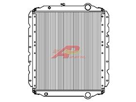 Copper/Brass Radiator with Frame, Without Oil Cooler - Bluebird/Carpenter Bus