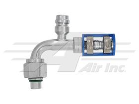 90° #10 Female O-Ring with R134 Port