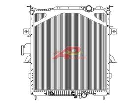 Plastic Tank/Aluminum Core Radiator w/ Oil Cooler - Mack