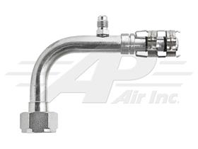 90° Tube-O with R12 Port for #10 E-Z Clip Hose