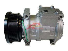 Alternative Denso Compressor 10PA17C - 124mm, 8 Groove Clutch, 24V