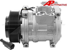 Alternative Denso Compressor 10PA15C - 124.5mm, 8 Groove Clutch, 12V