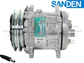 OE Sanden Compressor SD5H09 - 125mm, 2 Groove Clutch 12V
