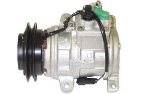 Denso Compressor 10PA17K - 133mm, Single Groove Clutch, 12V