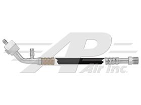 Suction Hose, All Rubber Compressor to Roof - John Deere