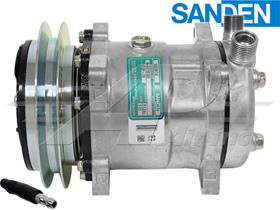 OE Sanden Compressor SD5H14 - 152mm, 1 Groove Clutch 12V