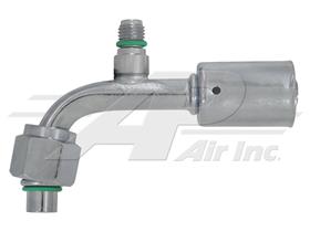 90° #10 Female O-Ring w/ M10 Port for #12 Hose, Steel Fitting