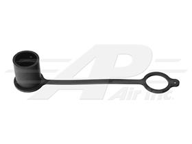 Black Dust Cap 1"
