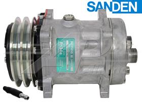 OE Sanden Compressor SD7H15HD - 125mm, 2 Groove HD Clutch 12V
