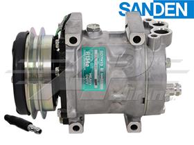 OE Sanden Compressor SD7H13 - 125mm, 1 Groove Clutch 24V