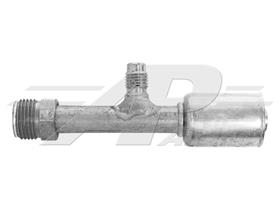 Straight #10 Male Insert O-Ring w/R12 Port