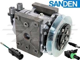 York to Sanden 1 Groove Long Body Replacement Kit, 1/2" Thru 3/4" Belt Applications, 1.91 Gauge Line