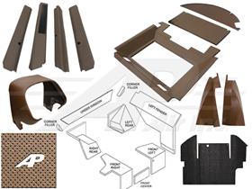 John Deere Qwik Fit Complete Interior Cab Kit - Brindle Brown, 50 Series