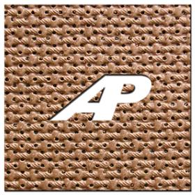 Cab Interior Foam 1" Ginger Brown Basketweave Vinyl Perforated - Sold by the Foot