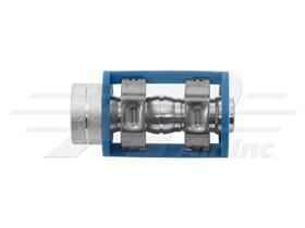 Aluminum Quick Clip, Weld on Fitting for #6 Hose, 3/8" Tube