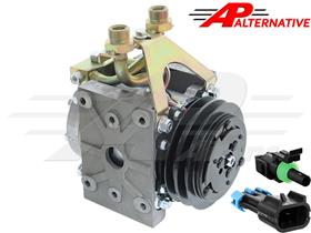 York To Aftermarket Sanden, 5 1/4" 2 Groove Clutch Short Body Replacement Kit, 1/2" Belt Applications, 1.66C, 2.28F Gauge Line