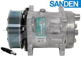OE Sanden Compressor SD7H15 - 119mm, 8 Groove Clutch 24V