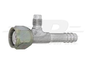 Straight #6 Female Flare with R12 Port