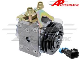 York to Alternative Sanden, 6" 2 Groove Clutch Short Body Replacement Kit, 1/2" Belt Applications, 1.66C, 2.28F Gauge Line