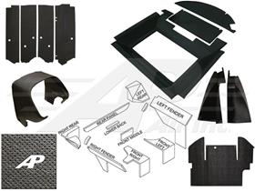 John Deere Complete Interior Cab Kit - Black, Early Series