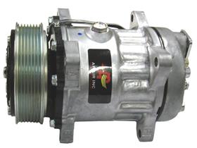 OE Sanden Compressor SD7H15 - 119mm, 7 Groove Clutch 12V