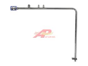 Quick Clip - # 8 Condenser Fitting With 2 Metric Ports and R134 Port - Paccar