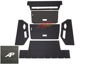 IH 86/88 Series 6 Piece Headliner - Black Basketweave