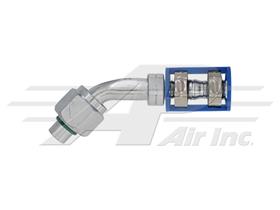 45° #8 Female O-Ring for #10 Reduced Diameter Hose