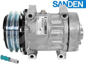OE Sanden Compressor SD7H15 - 125mm, 2 Groove Clutch 12V