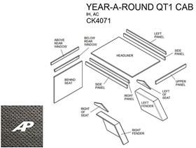 Year Around QT1 Cab Kit With Headliner - Black