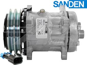OE Sanden Compressor SD7H15HD - 132mm, 2 Groove HD Clutch 12V