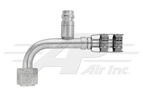 90° #10 Female Flare with 13mm R134 Port