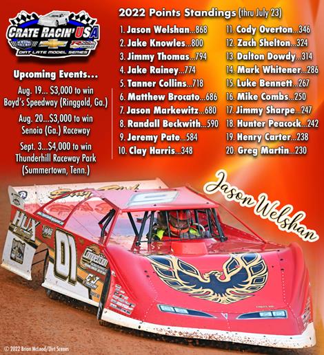 Boyd’s, Senoia on Horizon for Crate Racin’ USA