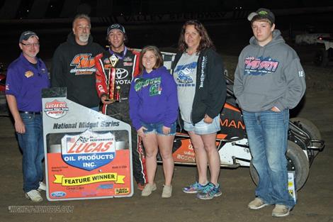 Tanner Thorson Steals Night One of Missouri Mid-State Midget Nationals