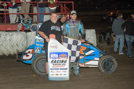 Kyle Cummins Wins at Macon Speedway with POWRi National Midget League