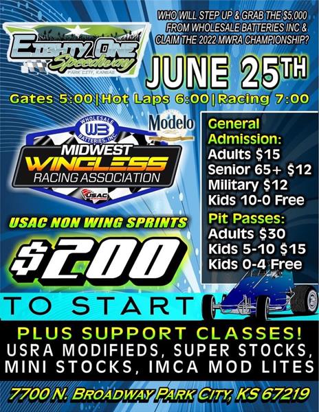 MWRA @ 81 Speedway Up NEXT!
