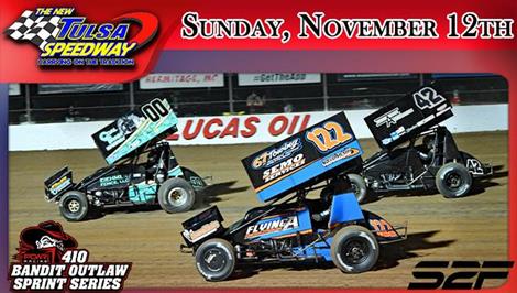 $7K-to-Win Season Championship Tulsa Speedway Return for POWRi 410 BOSS on November 12th