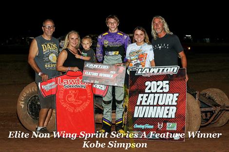 Kobe Simpson Sails to Victory with POWRi Elite Non-Wing Sprints at Lawton Speedway