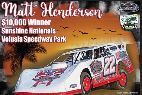 Henderson Grabs Sunshine Nationals Finale at Volusia