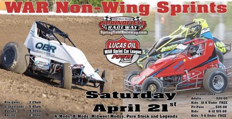 SPRINGFIELD RACEWAY INHERITS WAR SPRINTS SEASON OPENER