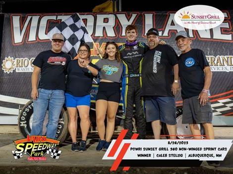 Caleb Stelzig Shines in Vado Speedway Park Return Win with POWRi NMMRA