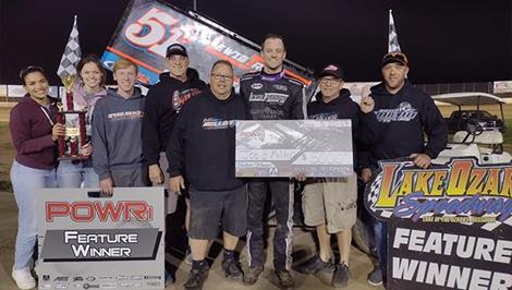 Joe B Miller Maneuvers to Lake Ozark Speedway Win with POWRi 410 BOSS