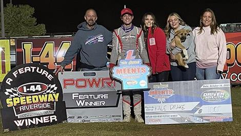 Kale Drake Drives to I-44 Riverside Speedway with POWRi Outlaw Non-Wing Micro Victory