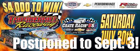 Rain Forecast Halts Thunderhill Appearance